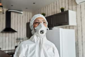 Asbestos Remover with Overall & Masks